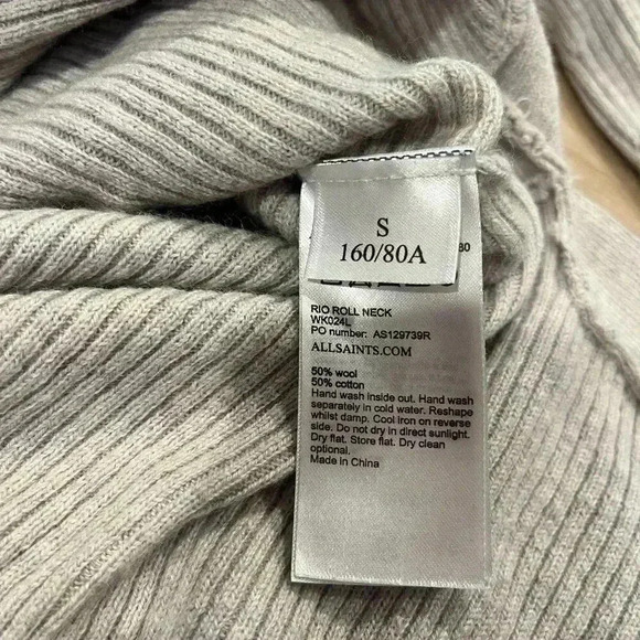 All saints Rio roll neck, small - Picture 3 of 3